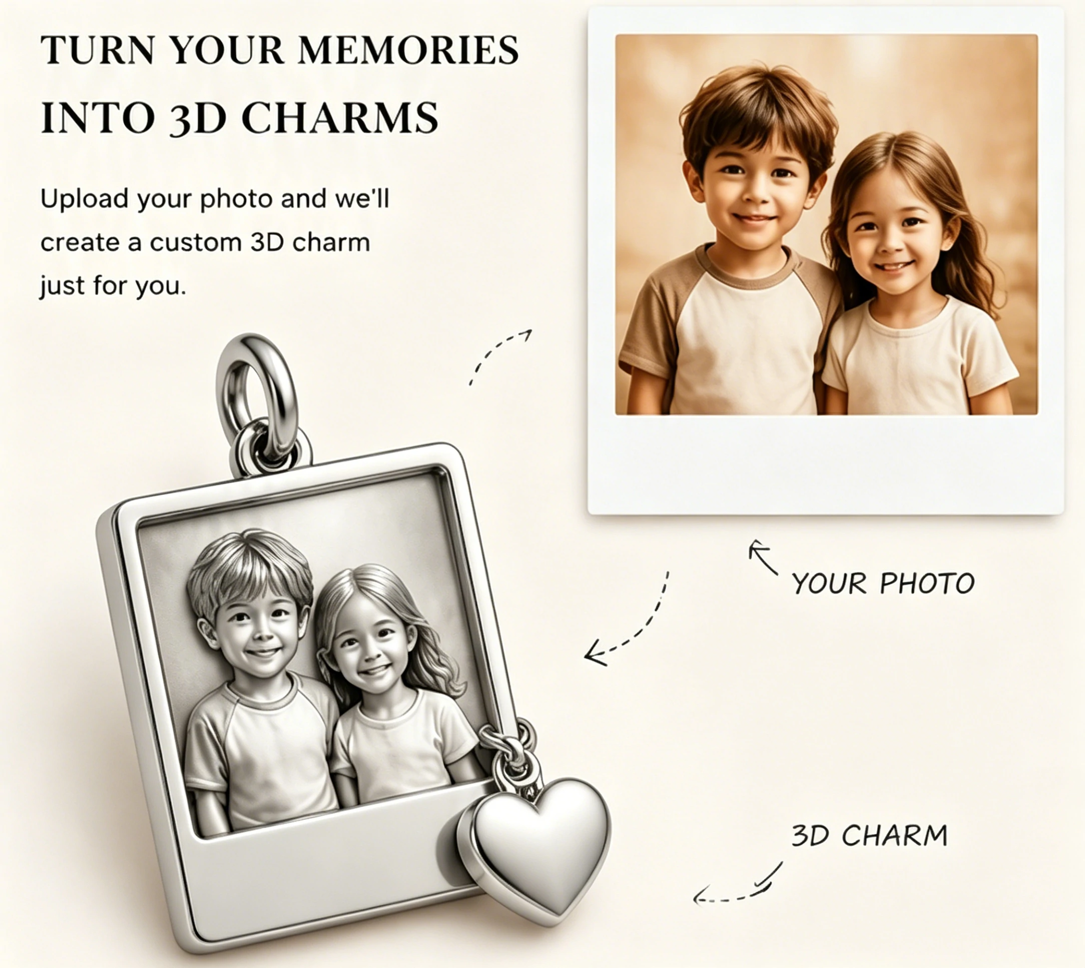 Turn Your Memories Into 3D Charms